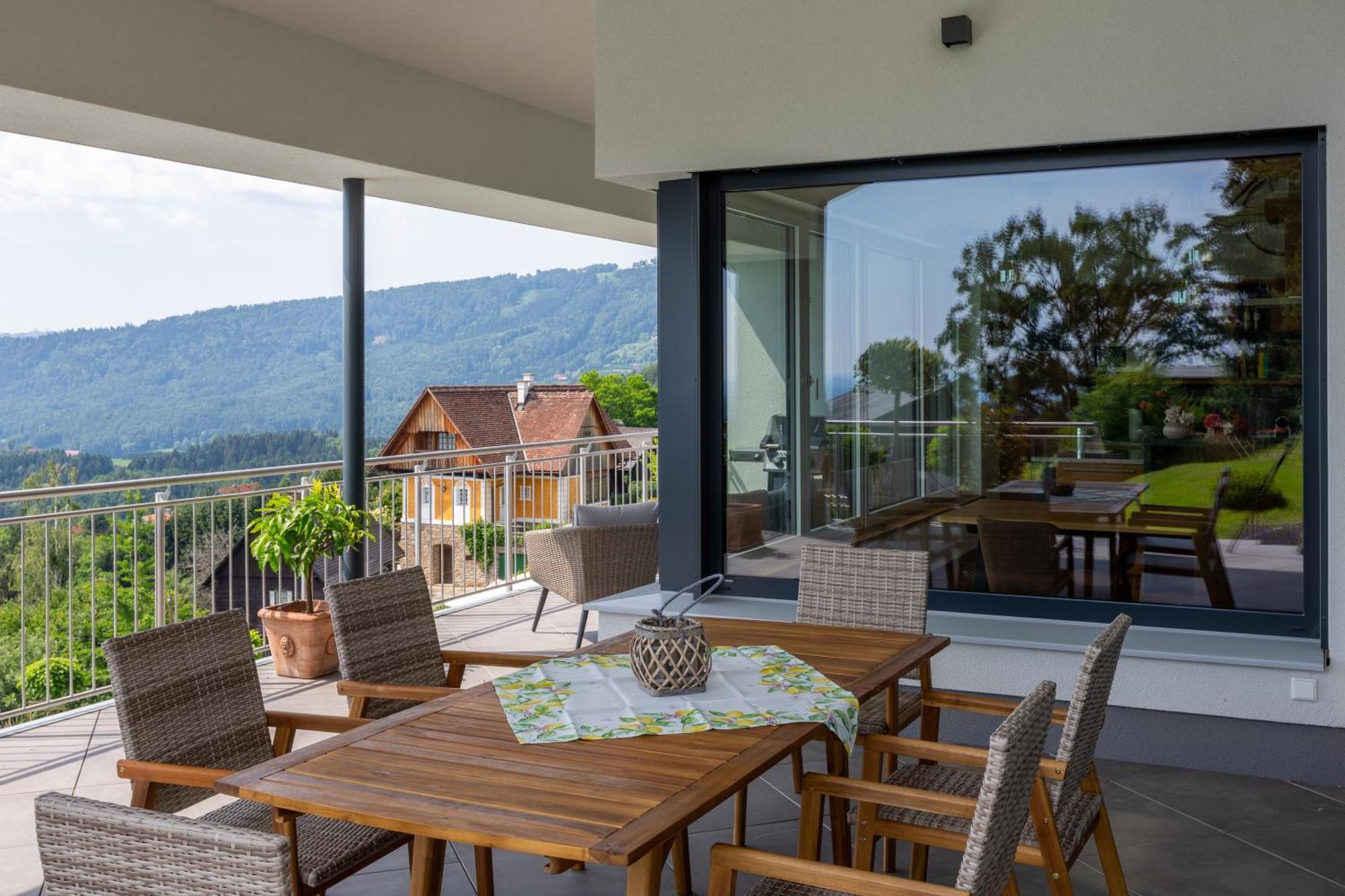 Greim15 --- Ganzes Ferienhaus Mit Fernsicht, Pool, Wellness ドイチュランツベルク エクステリア 写真