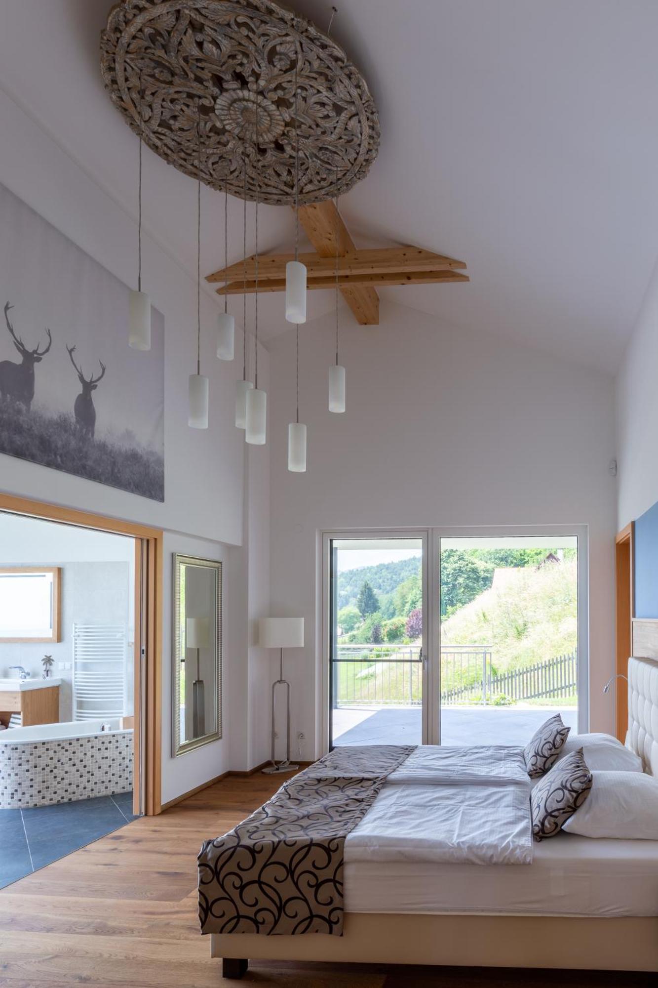 Greim15 --- Ganzes Ferienhaus Mit Fernsicht, Pool, Wellness ドイチュランツベルク エクステリア 写真