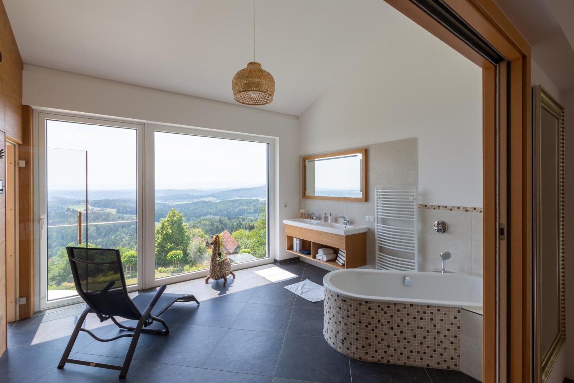 Greim15 --- Ganzes Ferienhaus Mit Fernsicht, Pool, Wellness ドイチュランツベルク エクステリア 写真