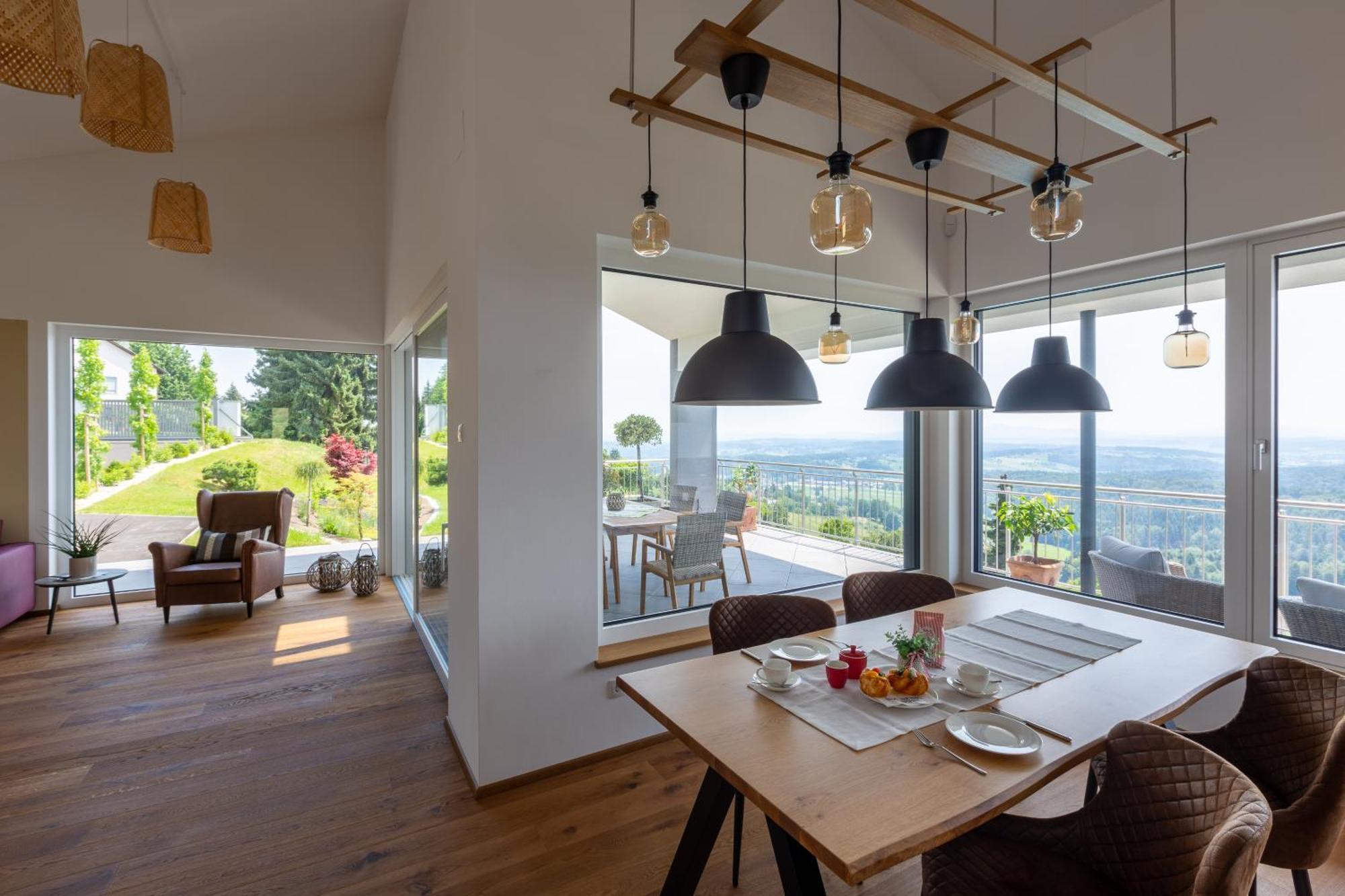 Greim15 --- Ganzes Ferienhaus Mit Fernsicht, Pool, Wellness ドイチュランツベルク エクステリア 写真